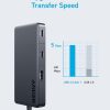 Anker 341 USB-C Hub (7-in-1, 4K HDMI) Max with With Ethernet Port 100W PD - Image 3